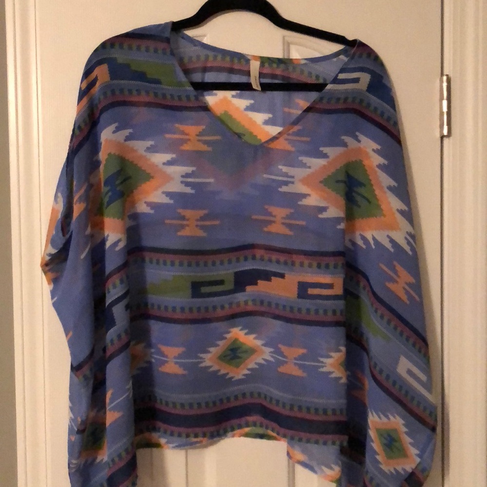 Aztec print top